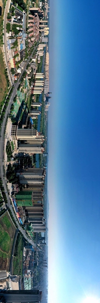 襄州區(qū)航拍，主干道航空路沿線都市風光，馬軍攝.jpg